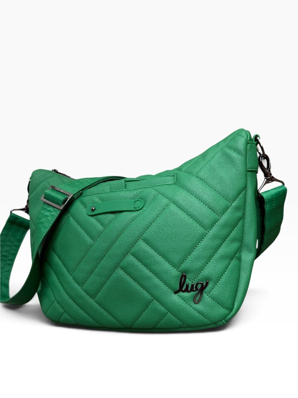 Lug Harmony Matte Luxe Vegan Crossbody Emerald Green NWOT Travel Bag Purse